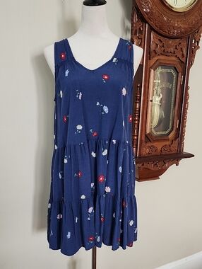 Floral Tiered Sleeveless Dress
